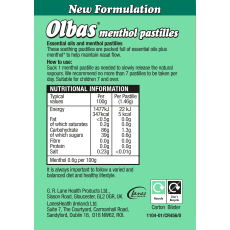 Olbas Menthol Pastilles