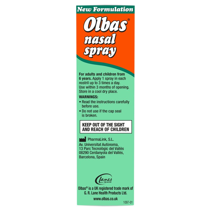 Olbas Nasal Spray Olbas Nasal Spray